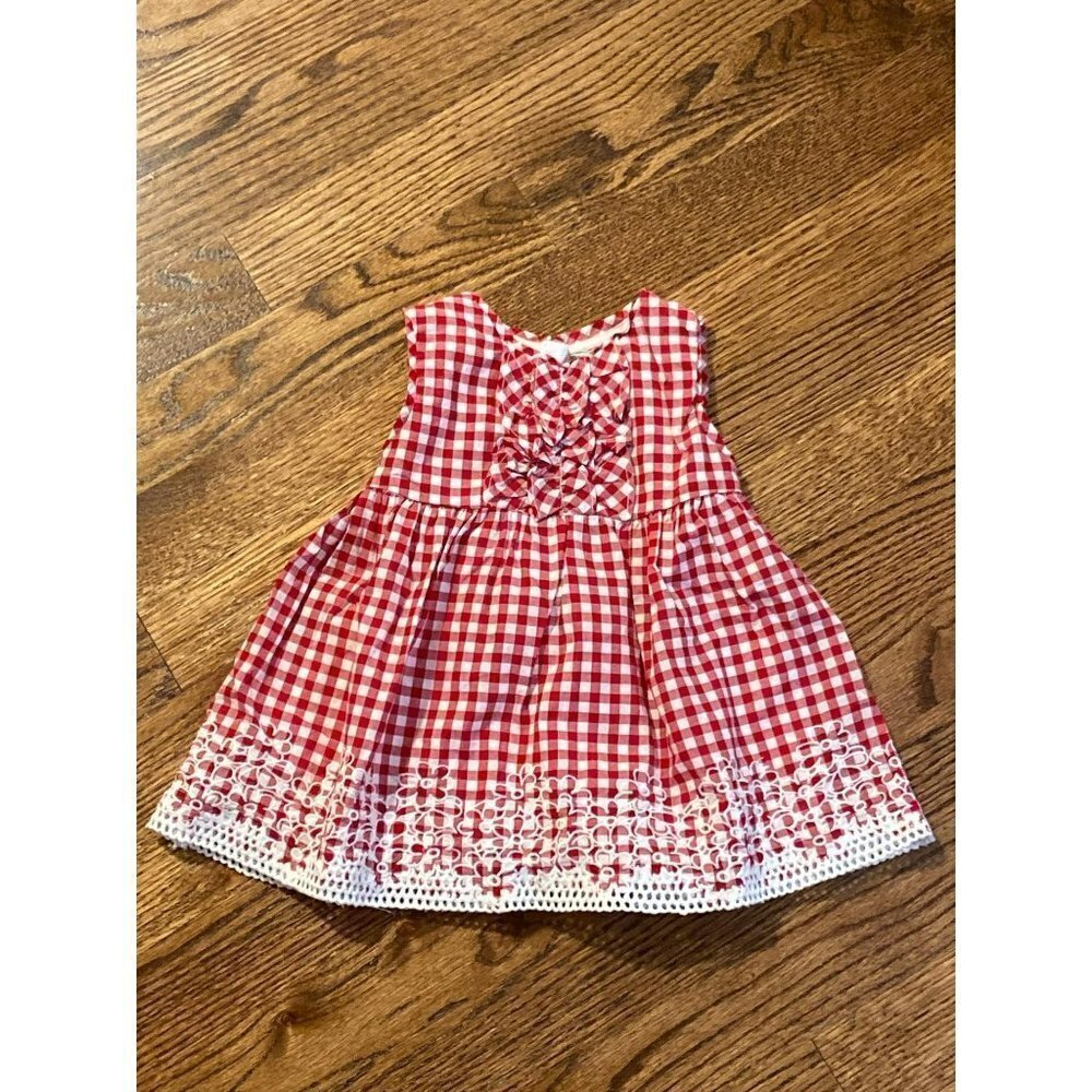 Mayoral | Red Gingham Dress‎ Sz 6 Months